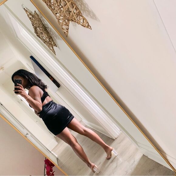 BLACK VELVET DRESS - Picture 5 of 15